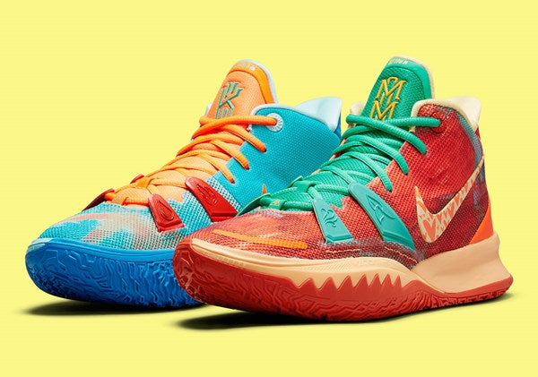 N372O Nike Kyrie 7 Sneaker Room Fire and Water mar y Tierra