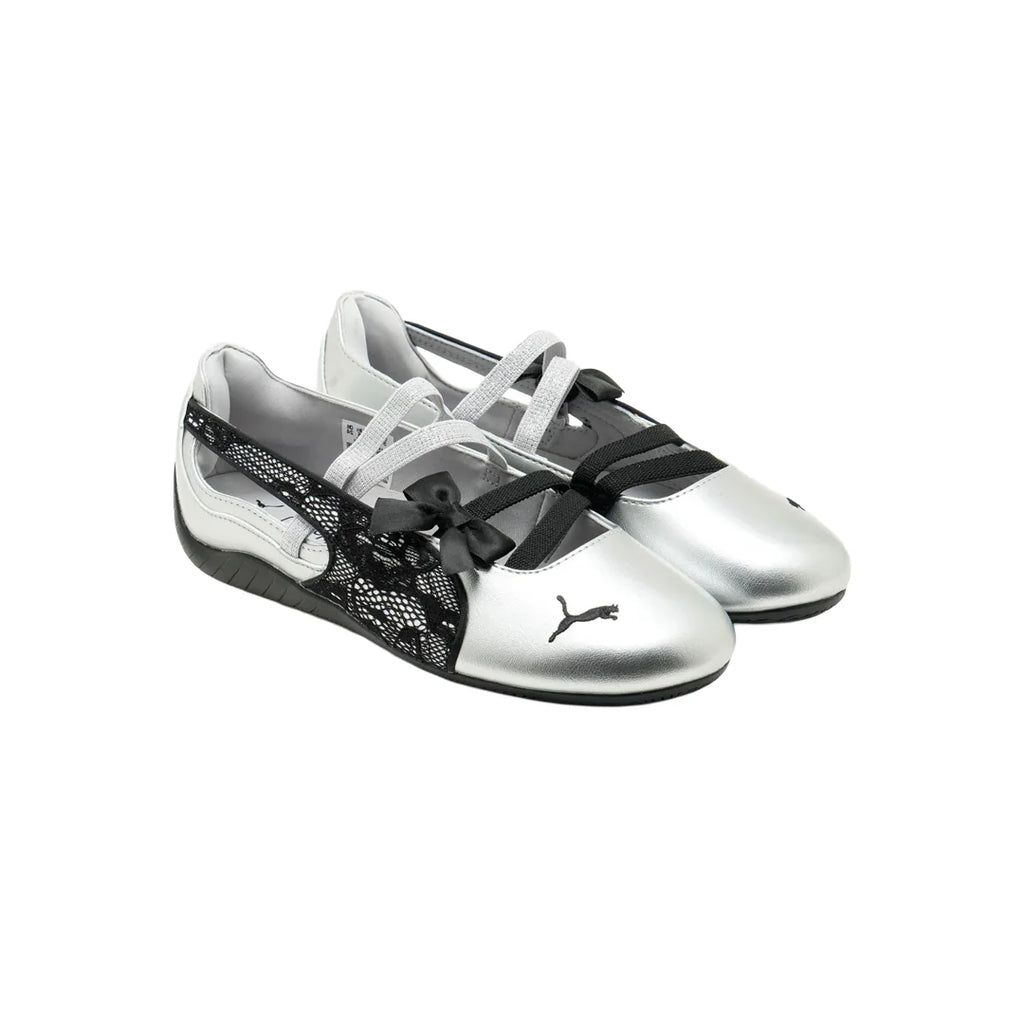 PUMA SPEEDCAT BALLET LACES SILVER BLACK