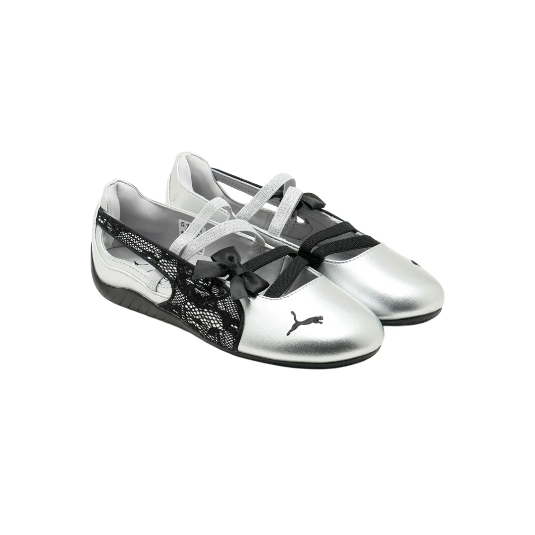 PUMA SPEEDCAT BALLET LACES SILVER BLACK