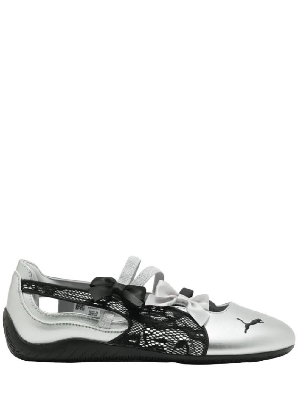 PUMA SPEEDCAT BALLET LACES SILVER BLACK