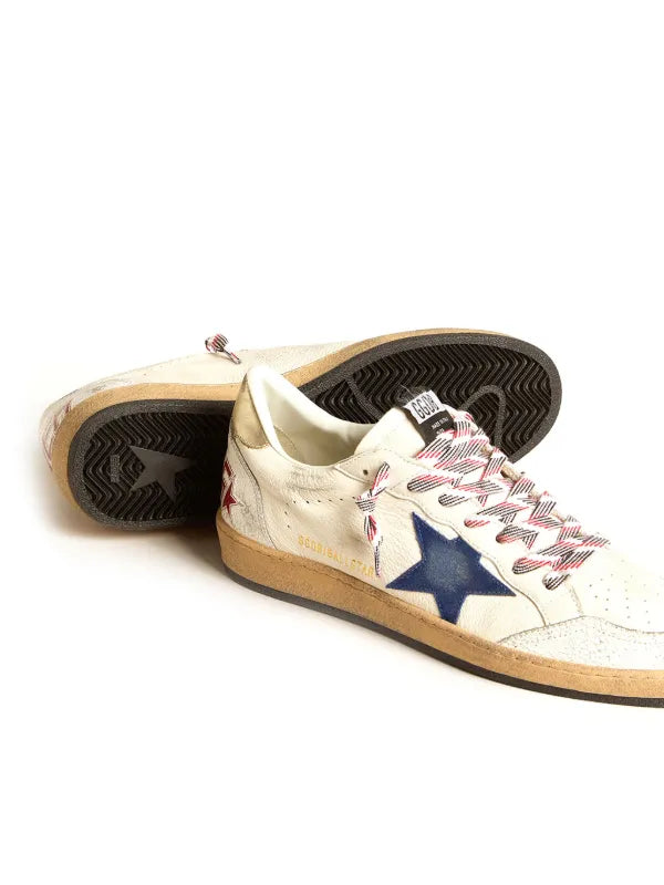 Golden Goose tenis Ball-Sta beige estrella azul - Calzado de mujer y hombre