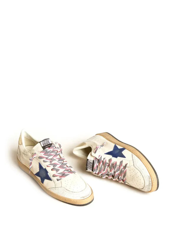 Golden Goose tenis Ball-Sta beige estrella azul - Calzado de mujer y hombre