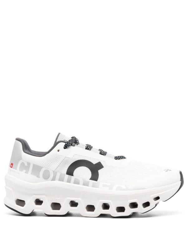 On Running tenis Cloudmonster blanco negro