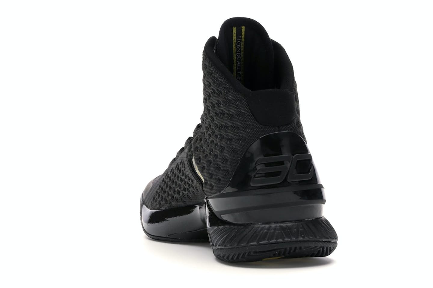 Under Armour Curry 1 Estandarte Negro y Dorado bota original