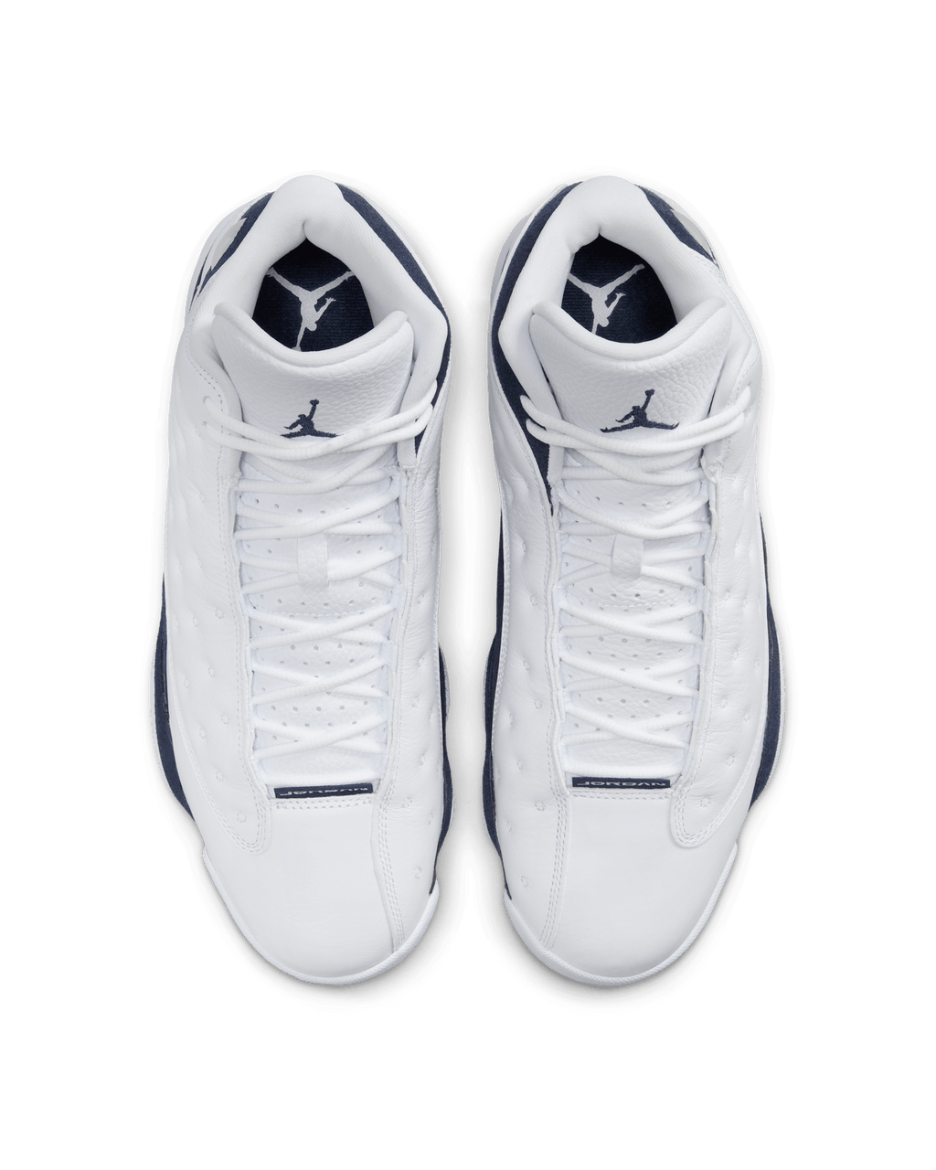 Air Jordan 13 White and Midnight Navy blanco azul marino