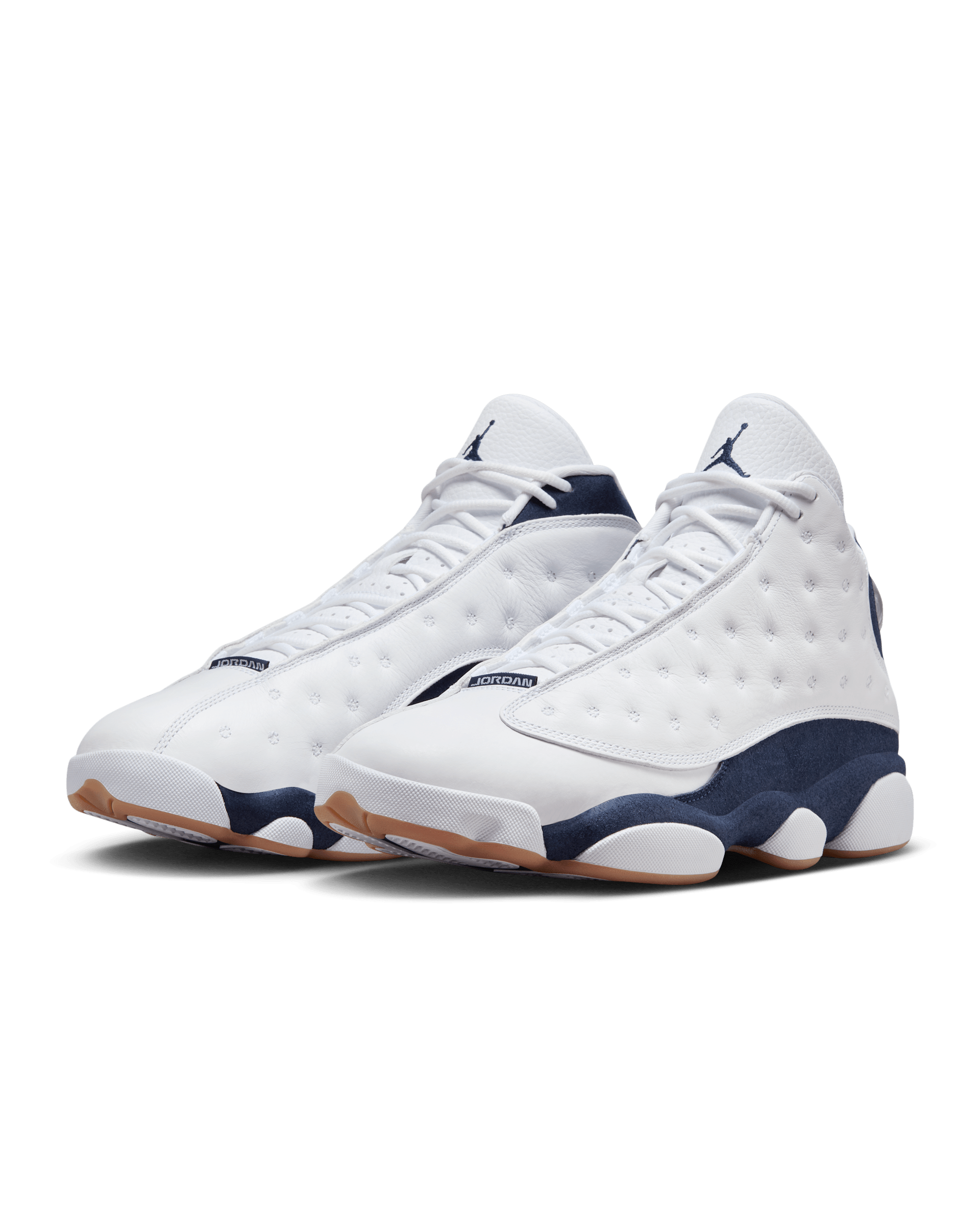 Air Jordan 13 White and Midnight Navy blanco azul marino
