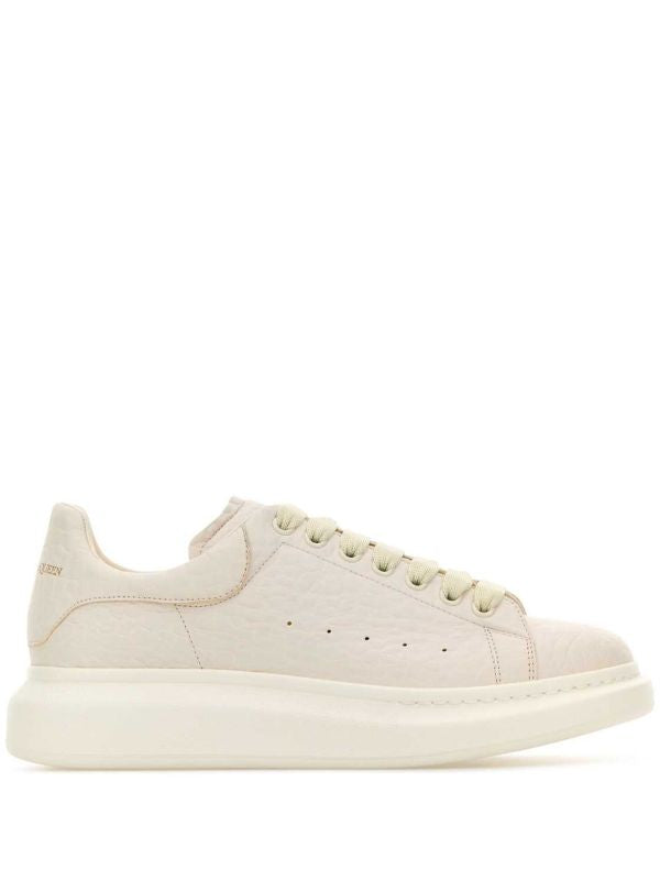 Alexander McQueen tenis Oversized beige piel borrego originales