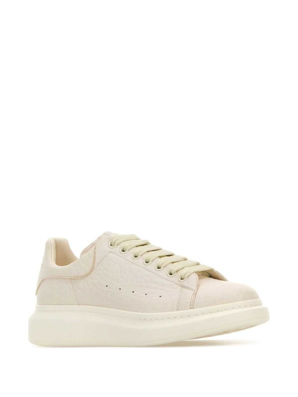 Alexander McQueen tenis Oversized beige piel borrego originales