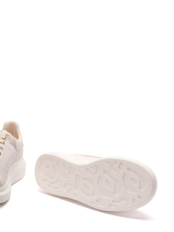 Alexander McQueen tenis Oversized beige piel borrego originales