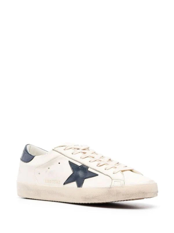 N373O Golden Goose tenis Super-Star talón marino - Calzado de mujer y hombre