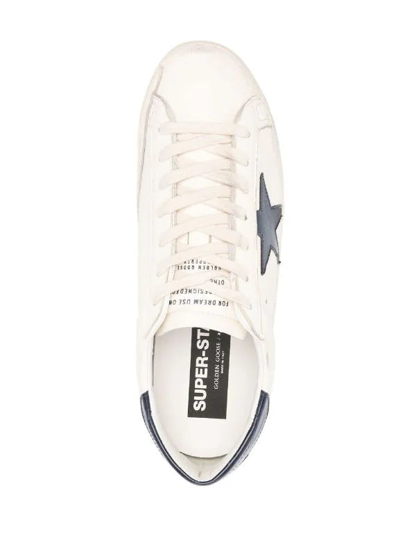 N373O Golden Goose tenis Super-Star talón marino - Calzado de mujer y hombre