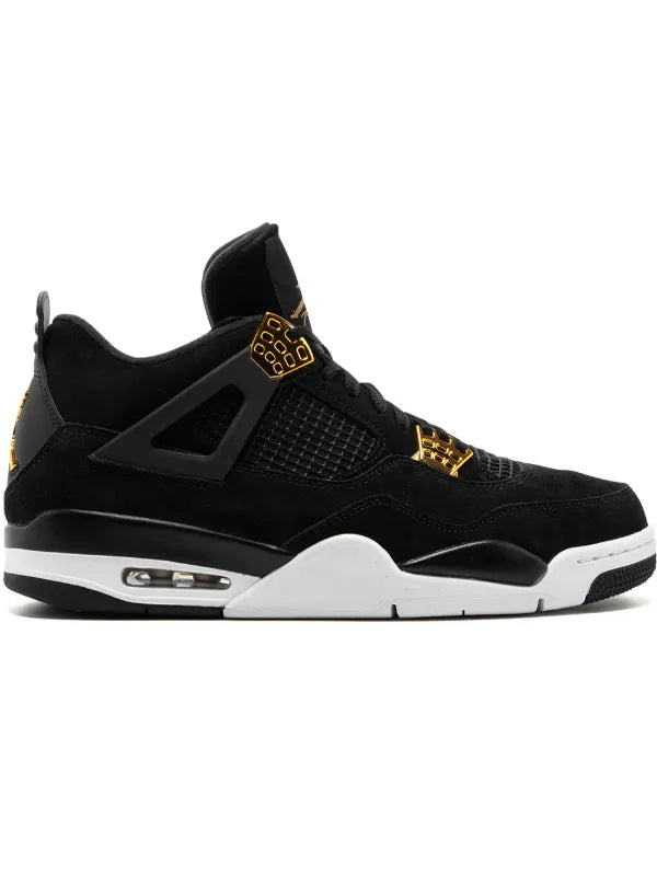 Jordan tenis Air Jordan 4 Retro Royalty negro suela blanca