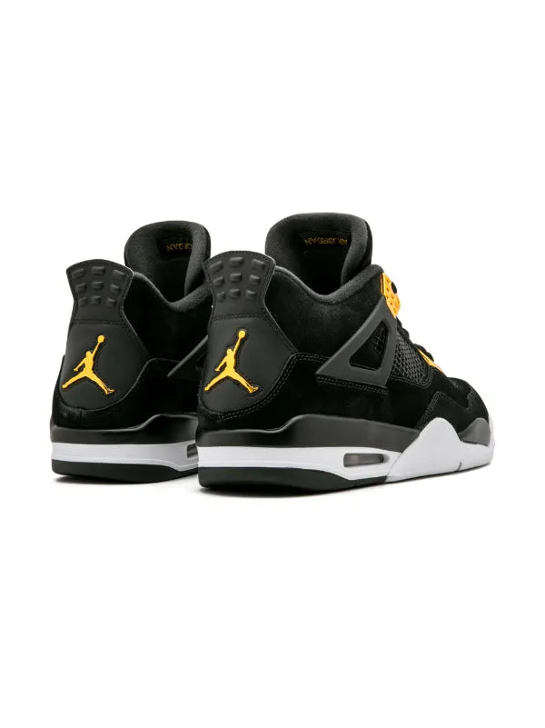 Jordan tenis Air Jordan 4 Retro Royalty negro suela blanca