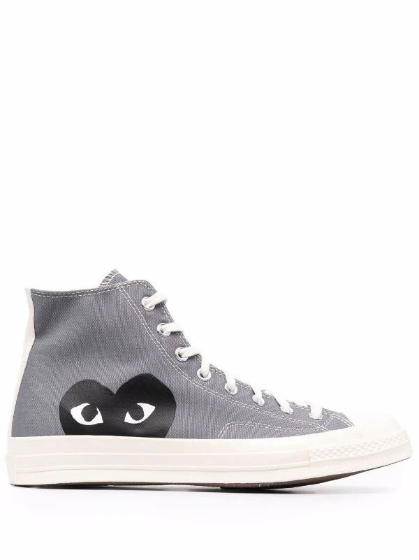 N373O Converse tenis altos de Comme Des Garçons Play x Converse Gris - Calzado de mujer y hombre