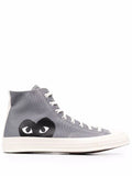 N373O Converse tenis altos de Comme Des Garçons Play x Converse Gris - Calzado de mujer y hombre