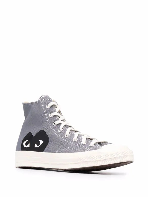 N373O Converse tenis altos de Comme Des Garçons Play x Converse Gris - Calzado de mujer y hombre