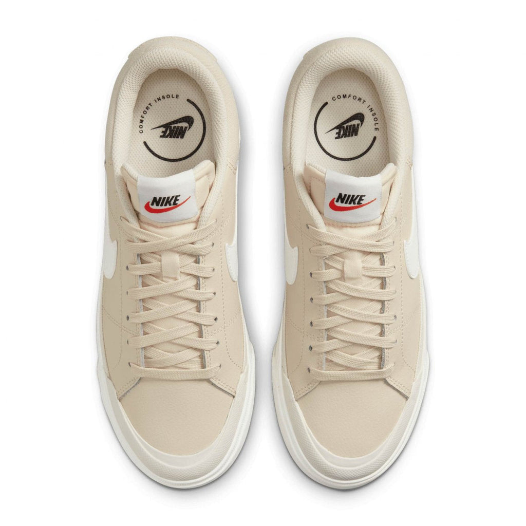 N374O Nike Court Legacy Lift Calzado para mujer beige