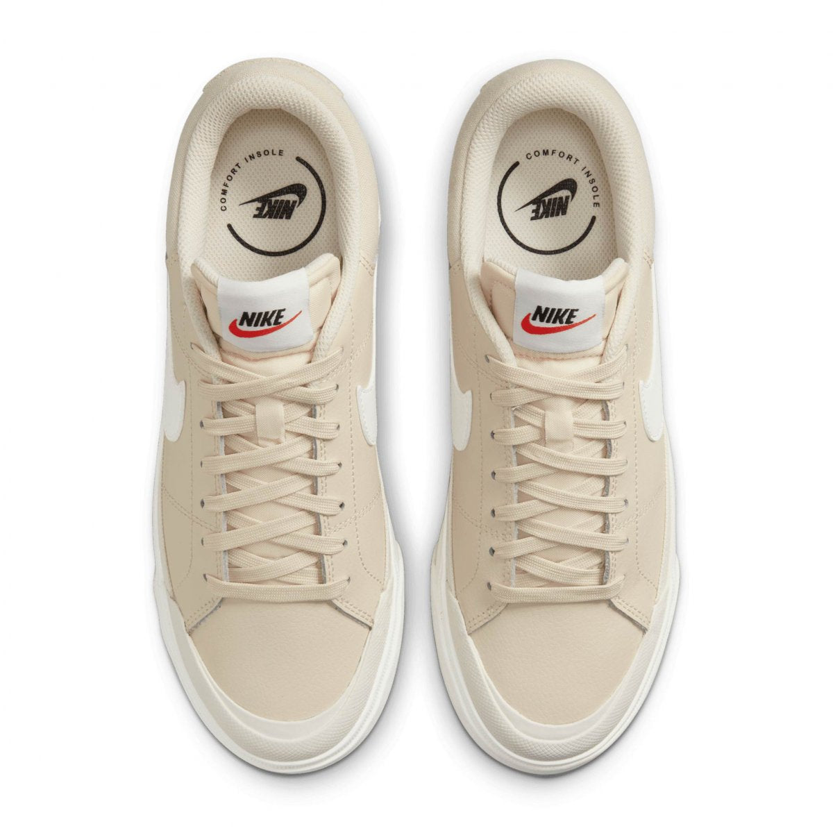 N374O Nike Court Legacy Lift Calzado para mujer beige