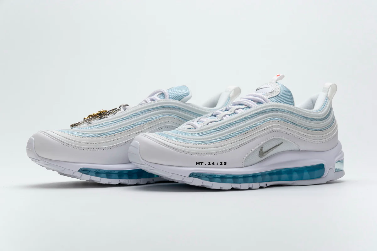 NIKE AIR MAX 97 BLANCO JESUS AGUA BENDITA CRISTO - Calzado de mujer y hombre
