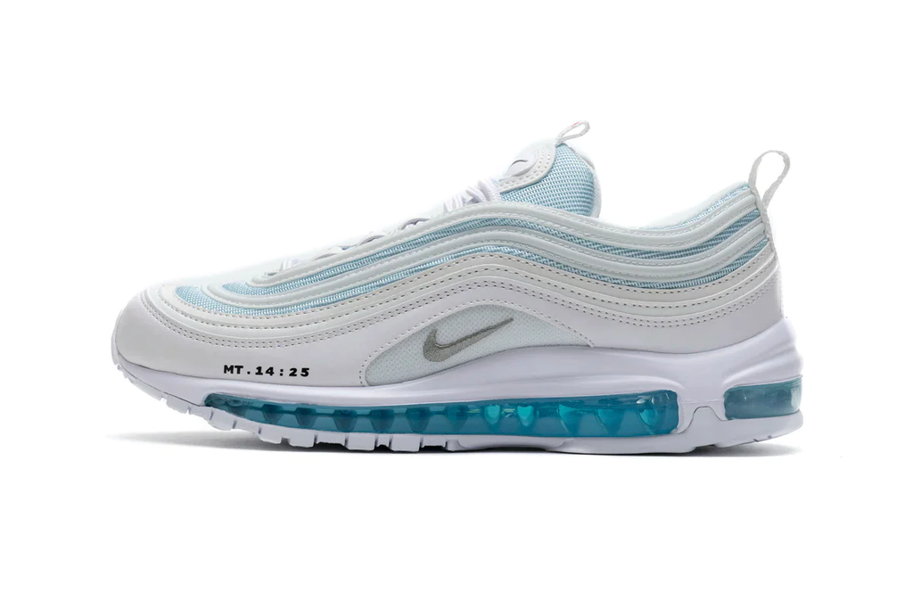 NIKE AIR MAX 97 BLANCO JESUS AGUA BENDITA CRISTO - Calzado de mujer y hombre