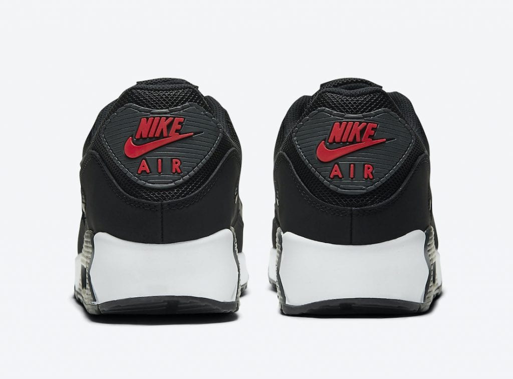 N370 NIKE AIR MAX 90 NIKE NEGRO ROJO