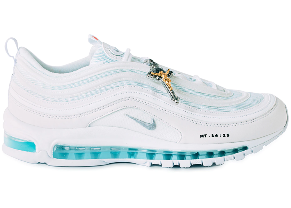 NIKE AIR MAX 97 BLANCO JESUS AGUA BENDITA CRISTO - Calzado de mujer y hombre