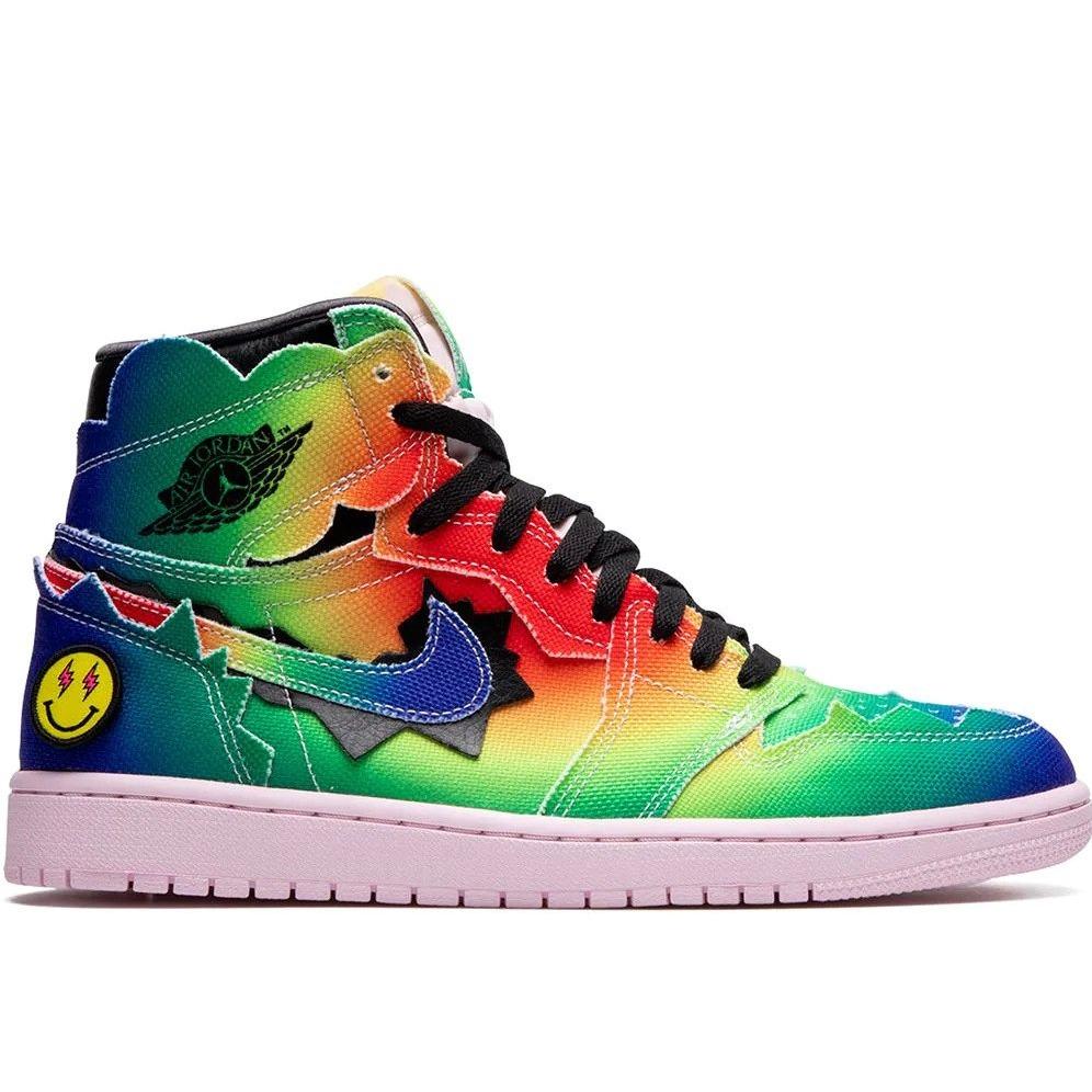 N370O J Balvin Air jordan 1 Verde Air Jordan 1 J. Balvin Tenis de mujer Bota - Calzado de mujer y hombre