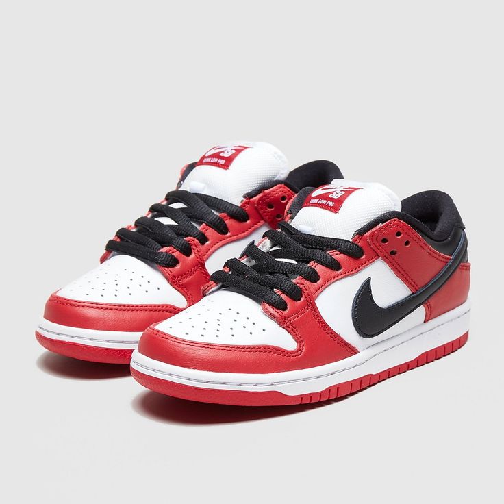 N370O Nike Dunk low sb rojo blanco negro - Calzado de mujer y hombre