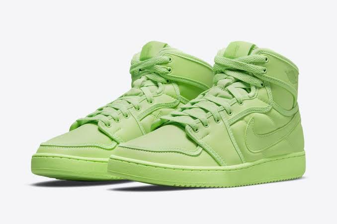 N370O Jordan 1 billie ellish verde neón - Calzado de mujer y hombre