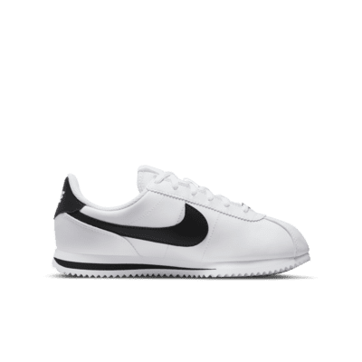 NIKE CORTEZ BLANCO NEGRO DE PIEL - Calzado de mujer y hombre
