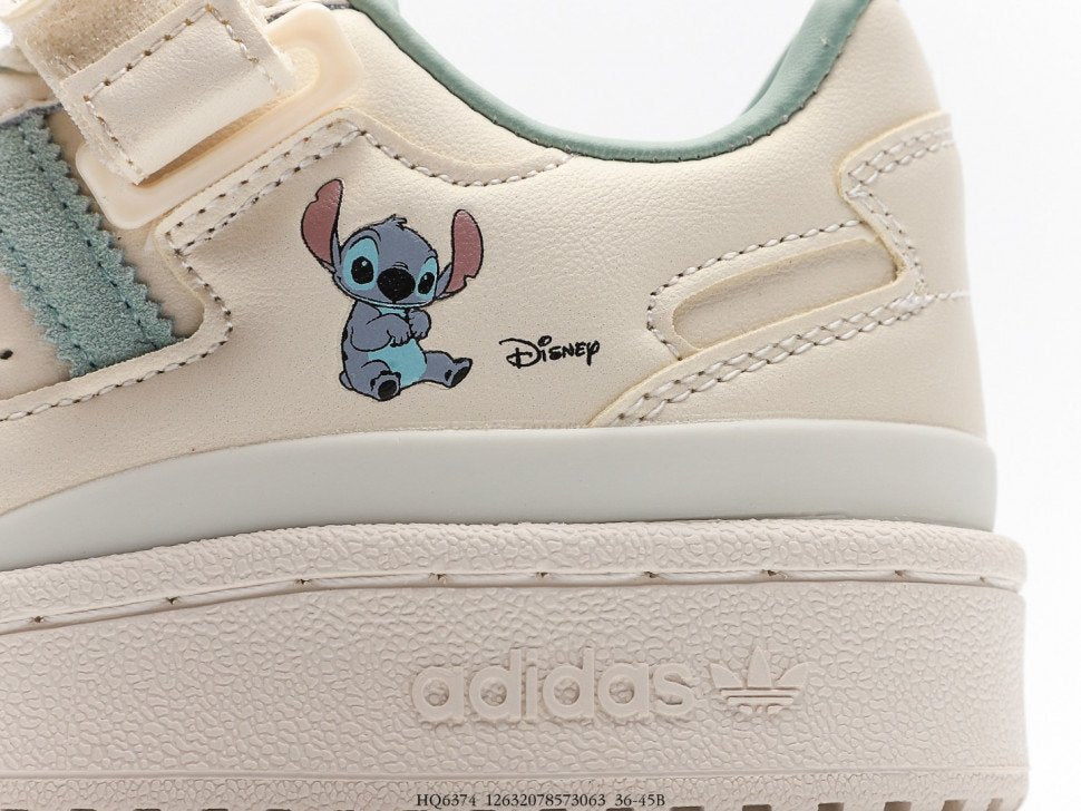 N372O Adidas Forum Low Disney Stitch Wonder White
