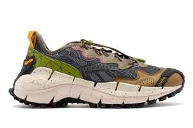 N372O Reebok Zig Kinetica II Edge Brown Green gris verde - Calzado de mujer y hombre