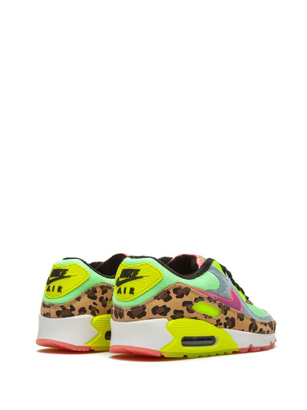 N370O Tenis bajos Air Max 90 LX Denim Leopard Print