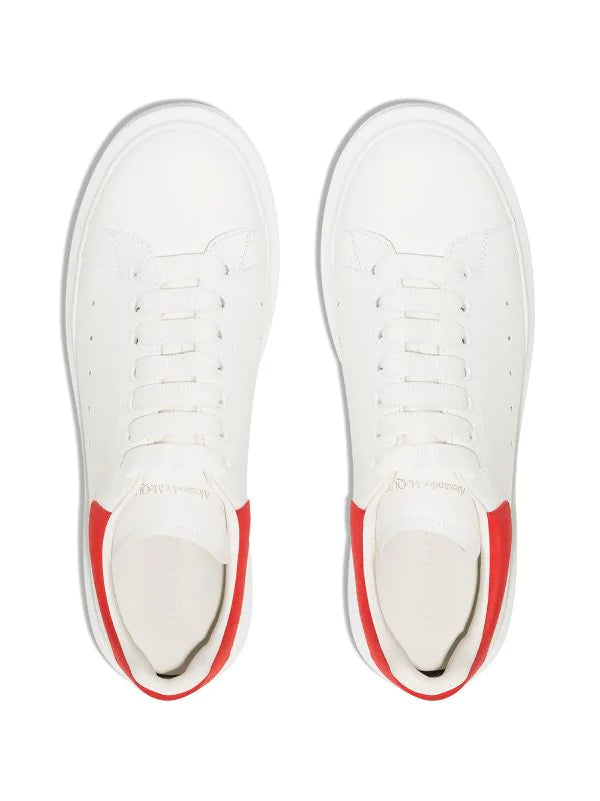 N375O PK Alexander McQueen tenis bajos Oversized Blanco Rojo