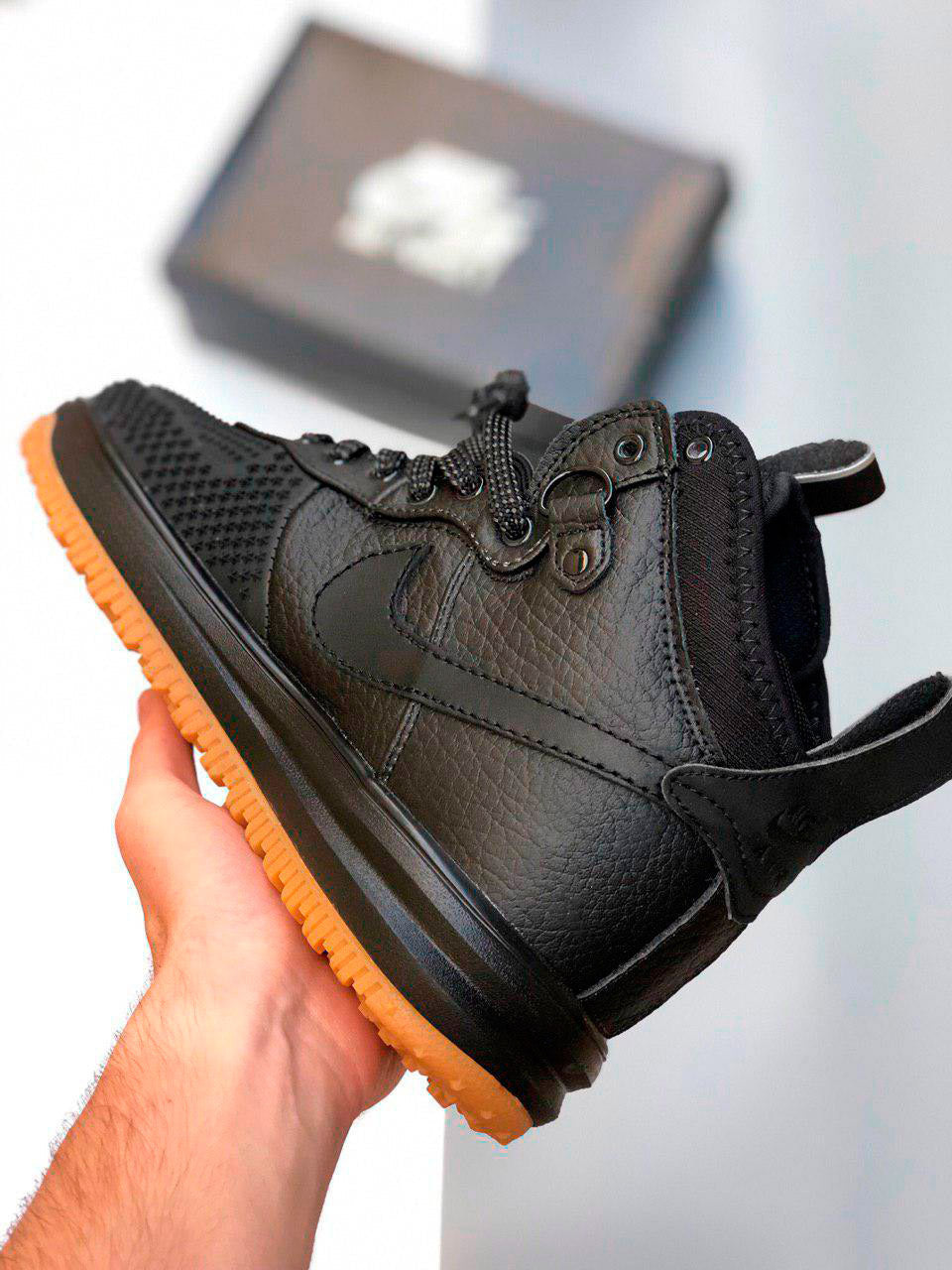 N372O Nike Lunar Force 1 Duckboot Black