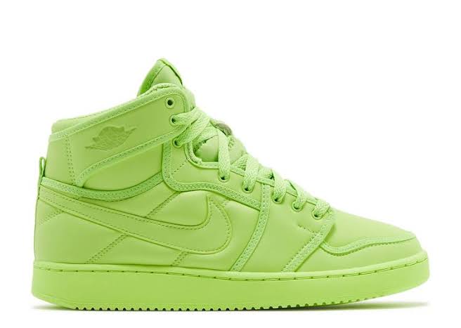 N370O Jordan 1 billie ellish verde neón - Calzado de mujer y hombre