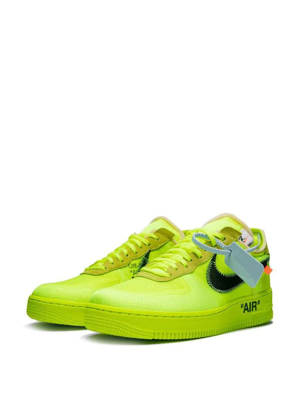 N370O Nike Air Force One off white neon Amarillo - Calzado de mujer y hombre