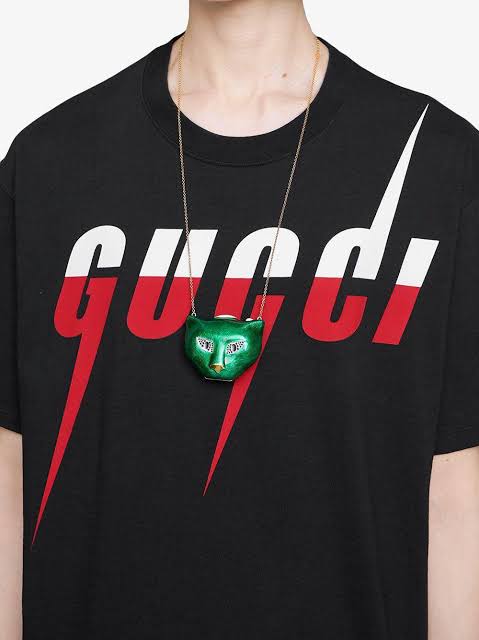 N370O Playera Gucci negro de hombre - Calzado de mujer y hombre