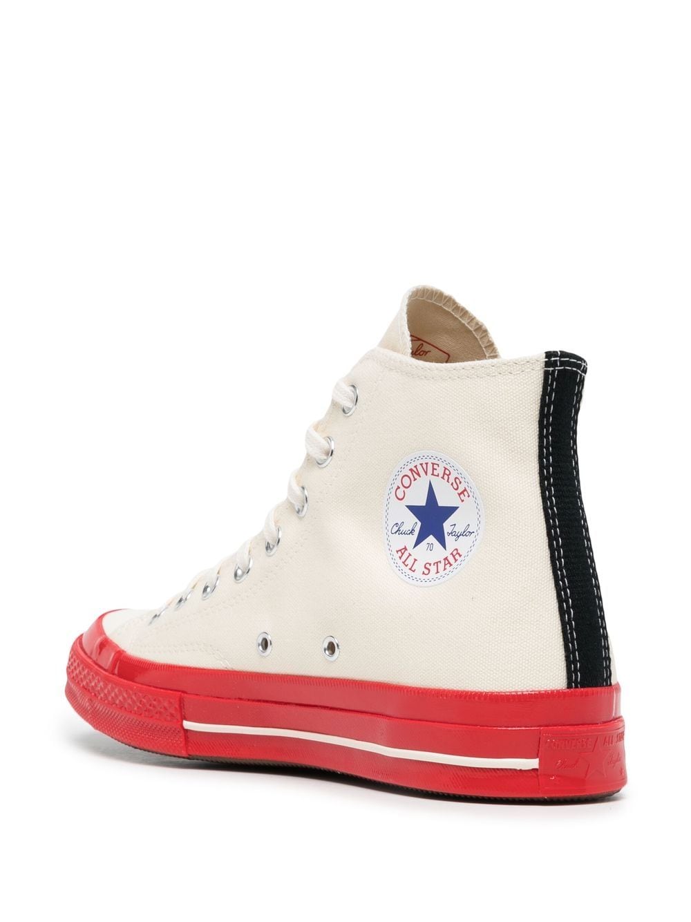 N373O Comme Des Garçons Play x Converse tenis altos Chuck 70
