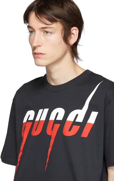 N370O Playera Gucci negro de hombre - Calzado de mujer y hombre
