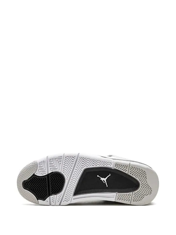 Jordan 4 military Black piel genuina