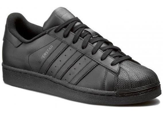 N370O Adidas concha Super Star originals negro total