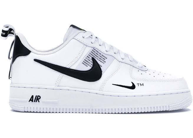 N370 Nike Air Force 1 Low Utility blanco negro White Black - Calzado de mujer y hombre
