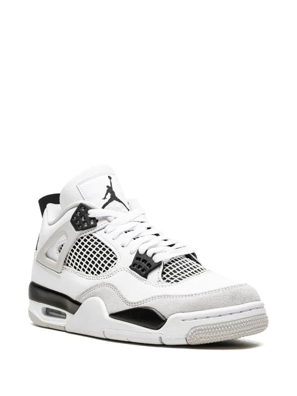 Jordan 4 military Black piel genuina