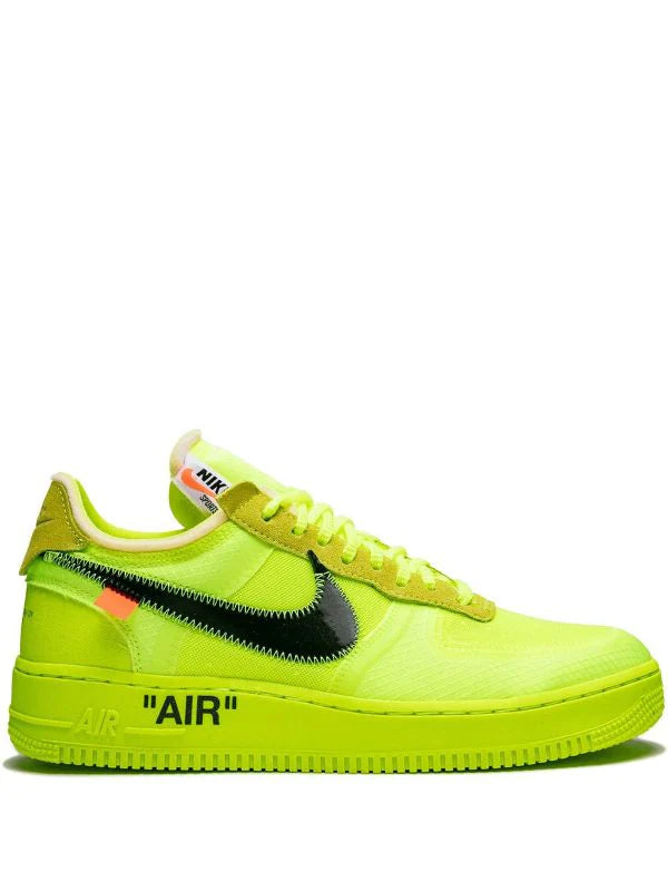 N370O Nike Air Force One off white neon Amarillo - Calzado de mujer y hombre