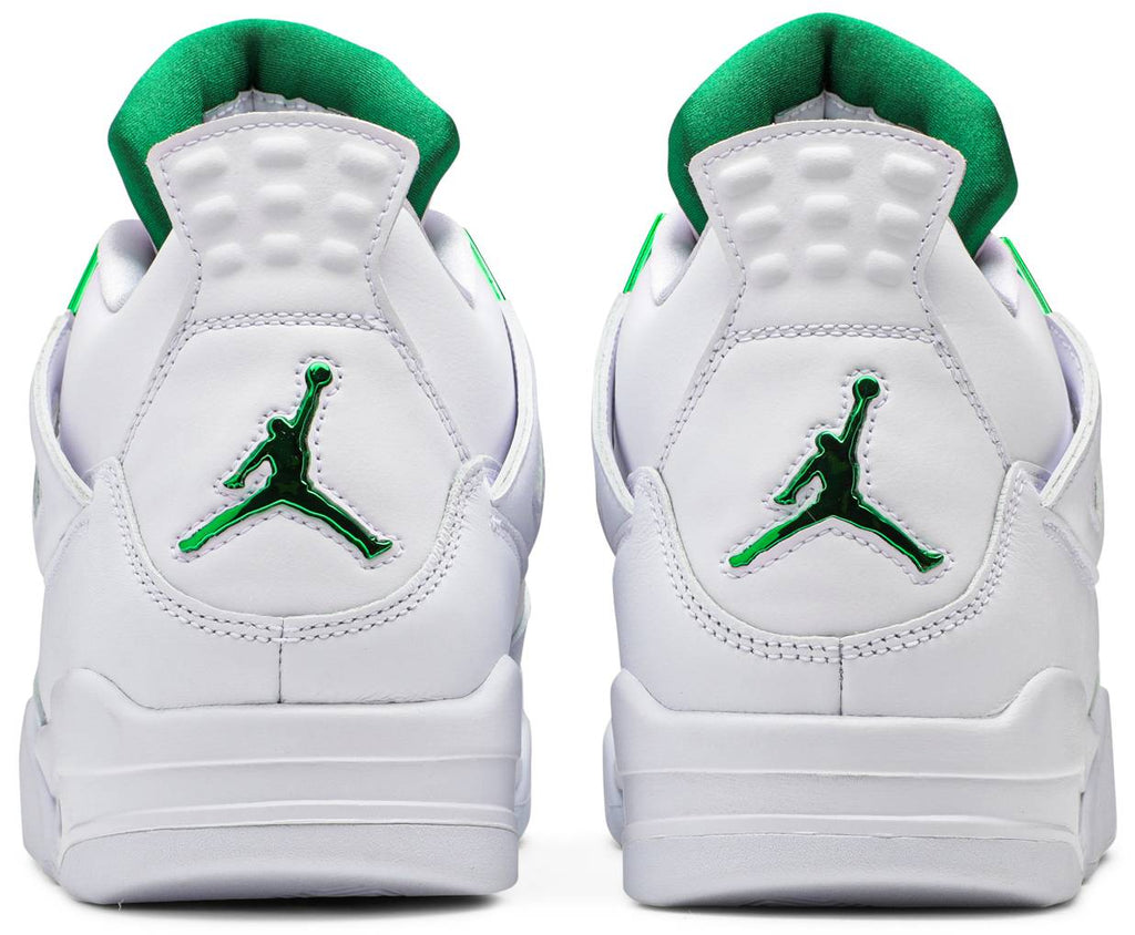 N370O air jordan retro 4 blanco verde green metallic - Calzado de mujer y hombre