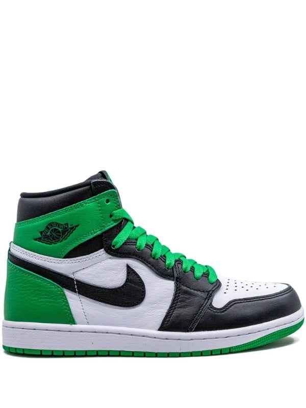 N374O Jordan tenis Air Jordan 1 High Verde Negro blanco Lucky Green