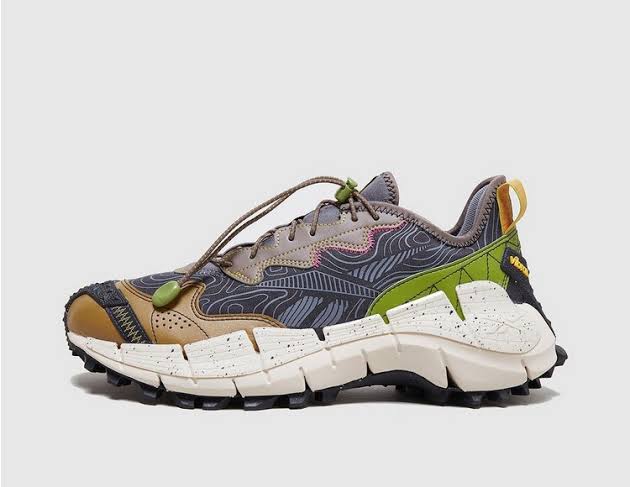 N372O Reebok Zig Kinetica II Edge Brown Green gris verde - Calzado de mujer y hombre
