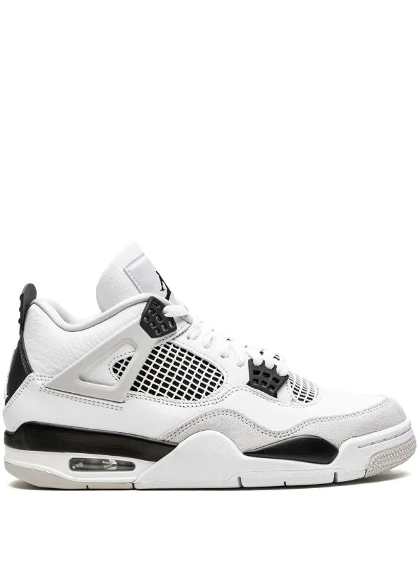 Jordan 4 military Black piel genuina