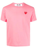 N372O COMME DES GARÇONS PLAYS Camiseta Heart de algodón con logo